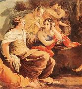 VOUET, Simon Parnassus or Apollo and the Muses (detail) china oil painting artist